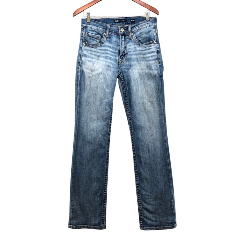 BKE Jake Straight Leg Jeans Mens 31x34 Blue Medium Wash Stretch Denim